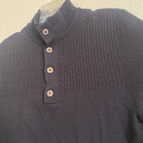 BOSS Hugo Boss Men's Merino Black Sweater Size L - Picture 3 of 6